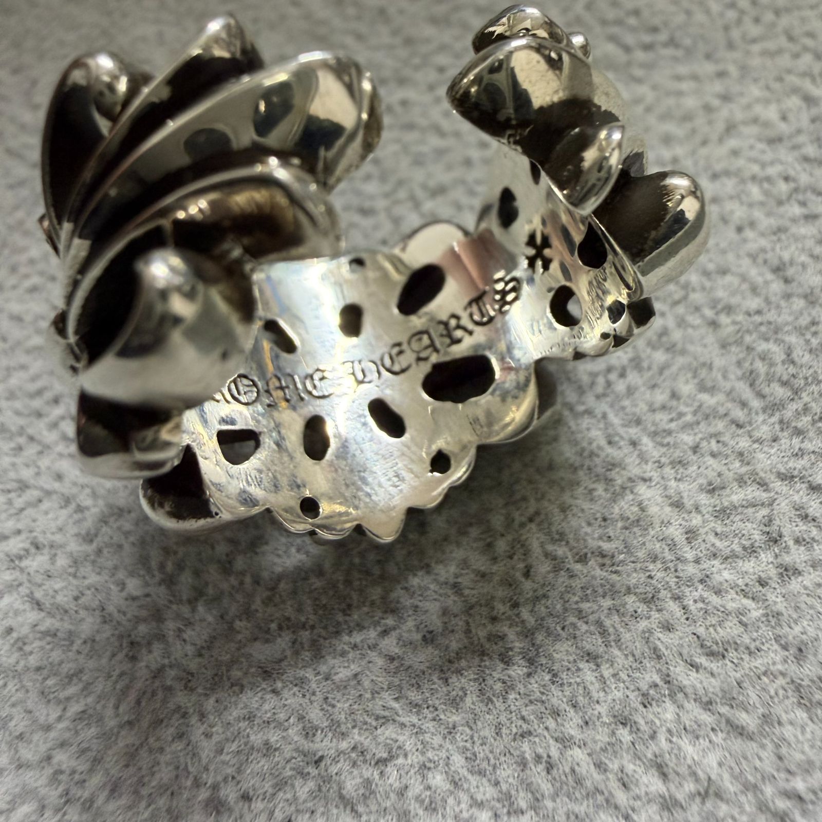 CHROME HEARTS クロムハーツ ダブル フローラルリング 23号 リング