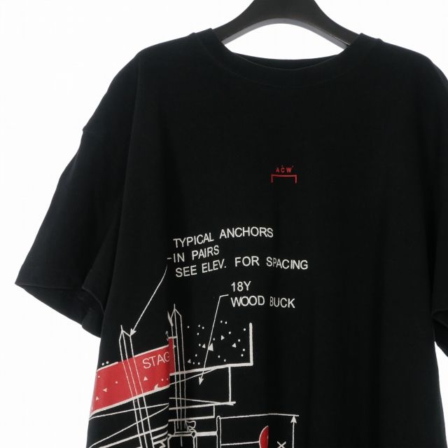 ア・コールドウォール A-Cold-Wall* メカニカルプリント Tシャツ