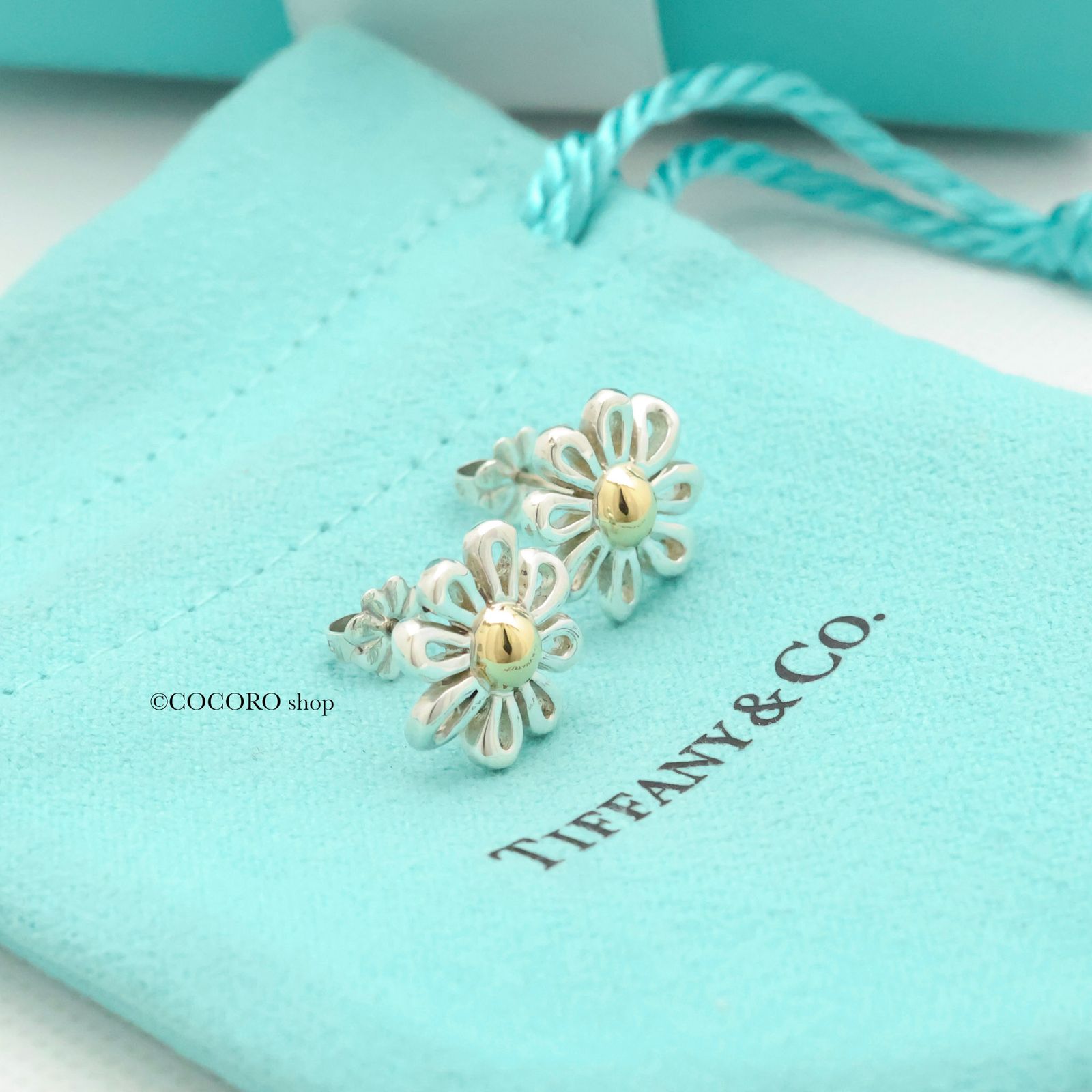 美品】ティファニー TIFFANY&Co. デイジー フラワー コンビ