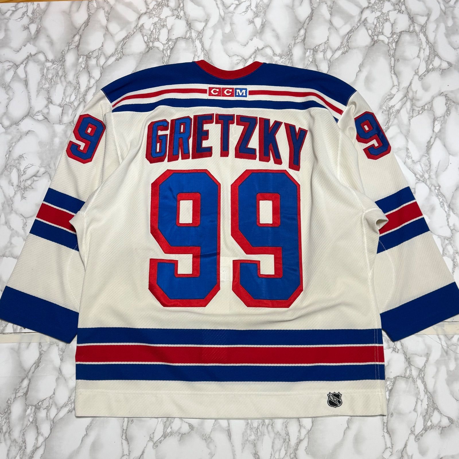 希少【CCM NHL】CANADA製 VINTAGE/NEW YORK RANGERS/GRETZKY 99