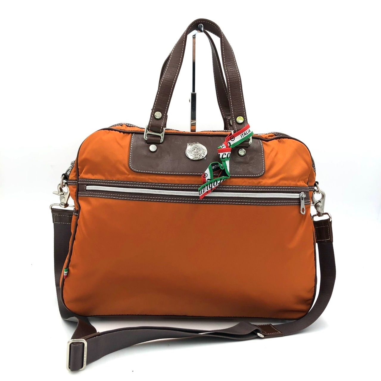 オロビアンコ ビジネスバッグ 2way ブリーフケース ナイロン オレンジ