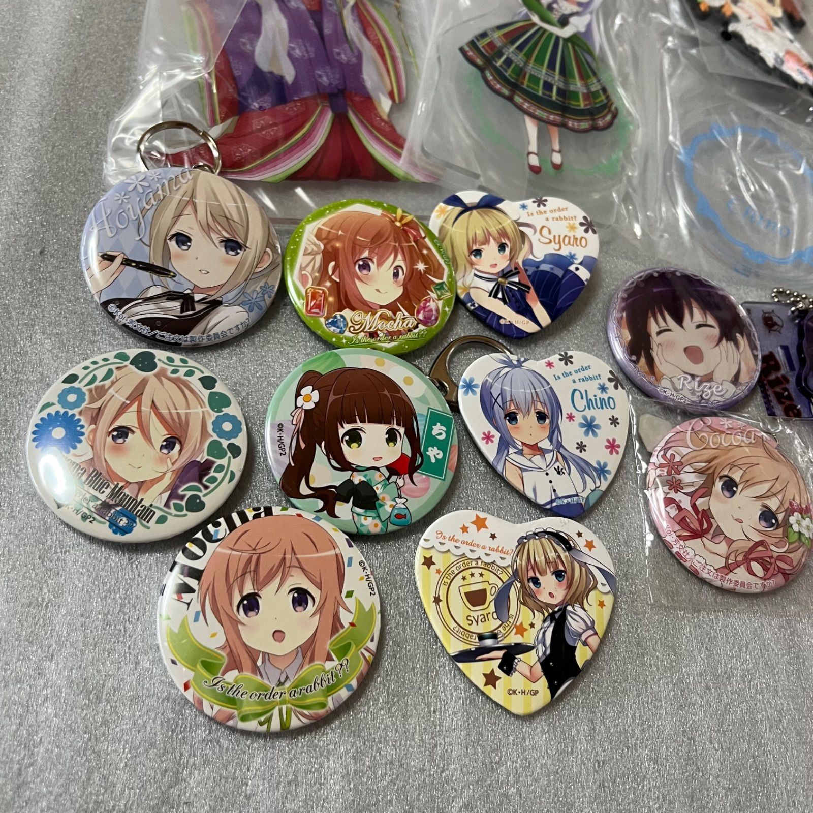 ご注文はうさぎですか まとめ売り アクリルスタンド 缶バッジ
