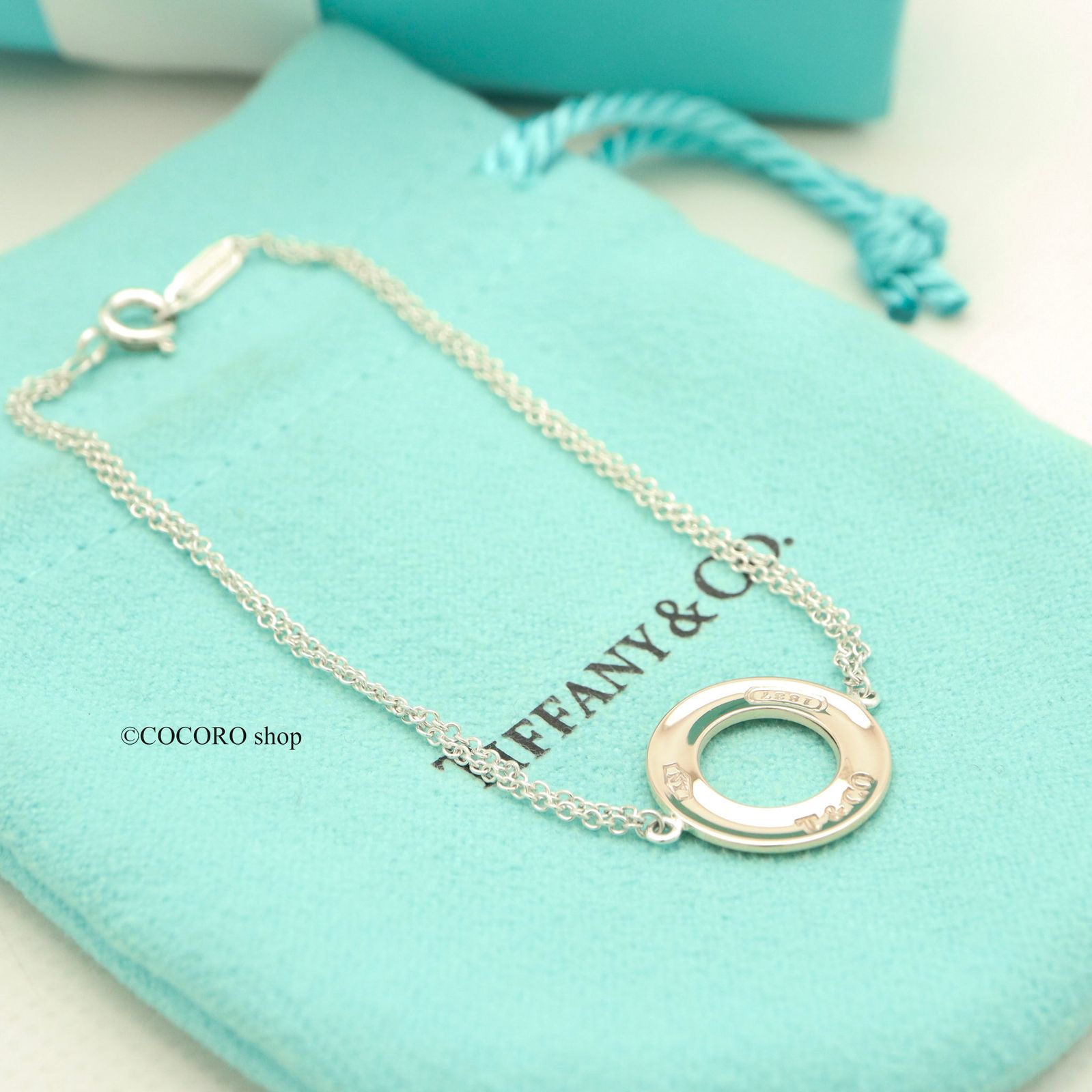 美品】ティファニー TIFFANY&Co. 1837 サークル ダブル チェーン