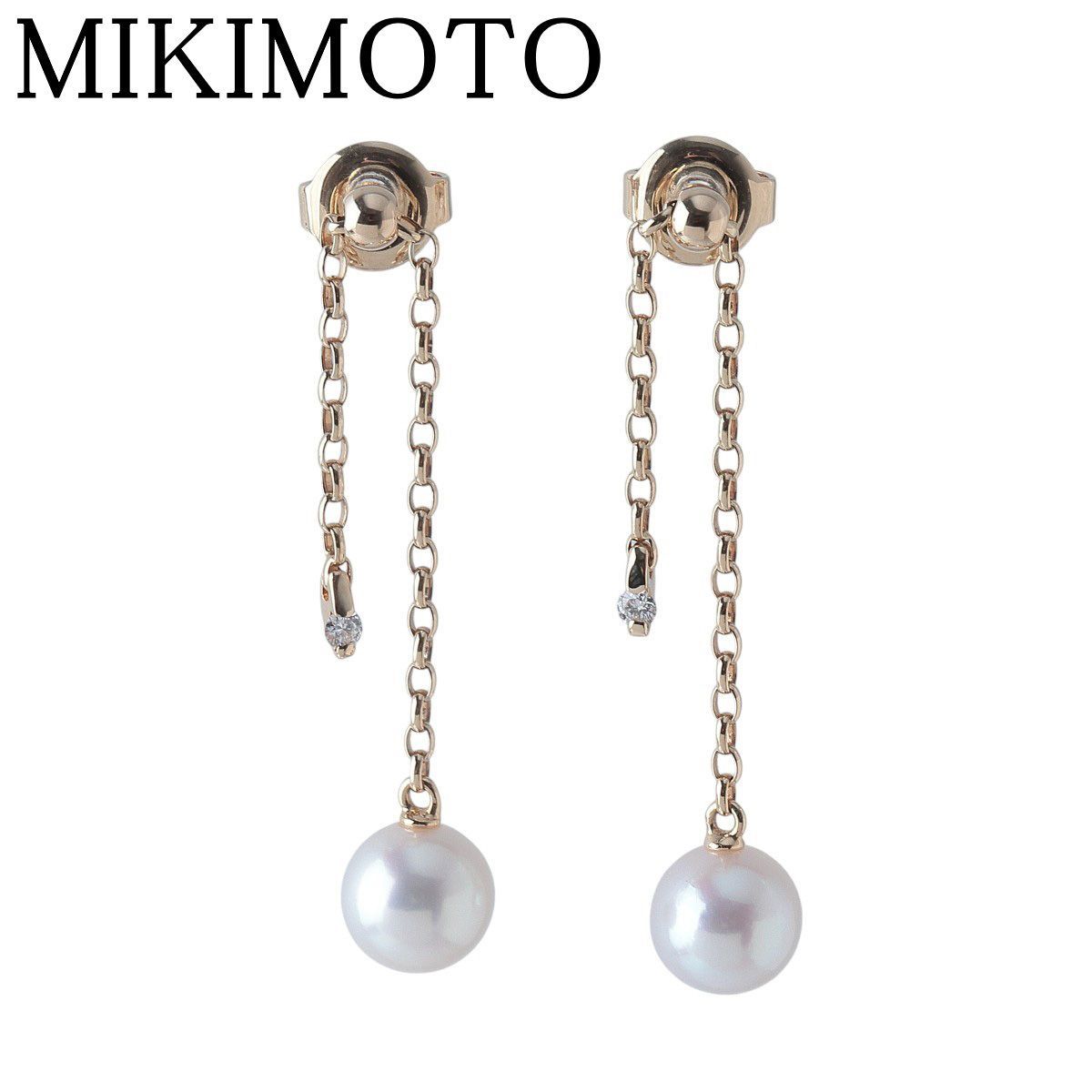 ミキモト ダイヤ パール ピアス ジュエルズインモーション PE-1368PK型