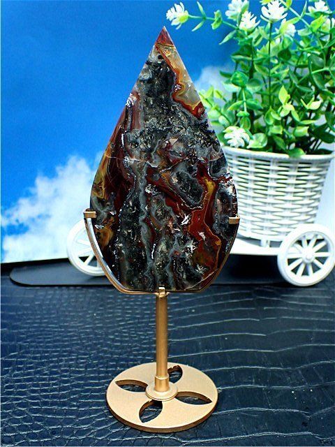 AAA級☆天然アゲート（メノウ 瑪瑙）原石YT5Y3/99Y125C - メルカリ