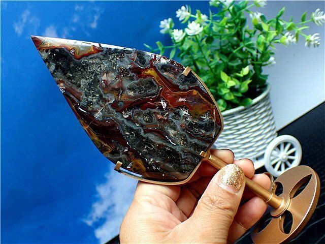 AAA級☆天然アゲート（メノウ 瑪瑙）原石YT5Y3/99Y125C - メルカリ