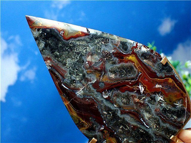 AAA級☆天然アゲート（メノウ 瑪瑙）原石YT5Y3/99Y125C - メルカリ