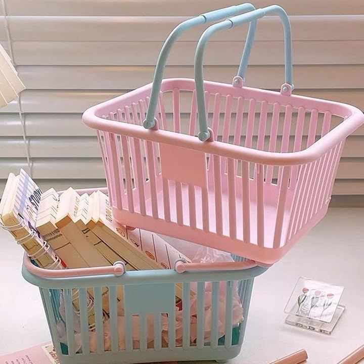 POPULAR MARKET 子供 おもちゃ 収納 ミニ 買い物かご バスケット 持ち