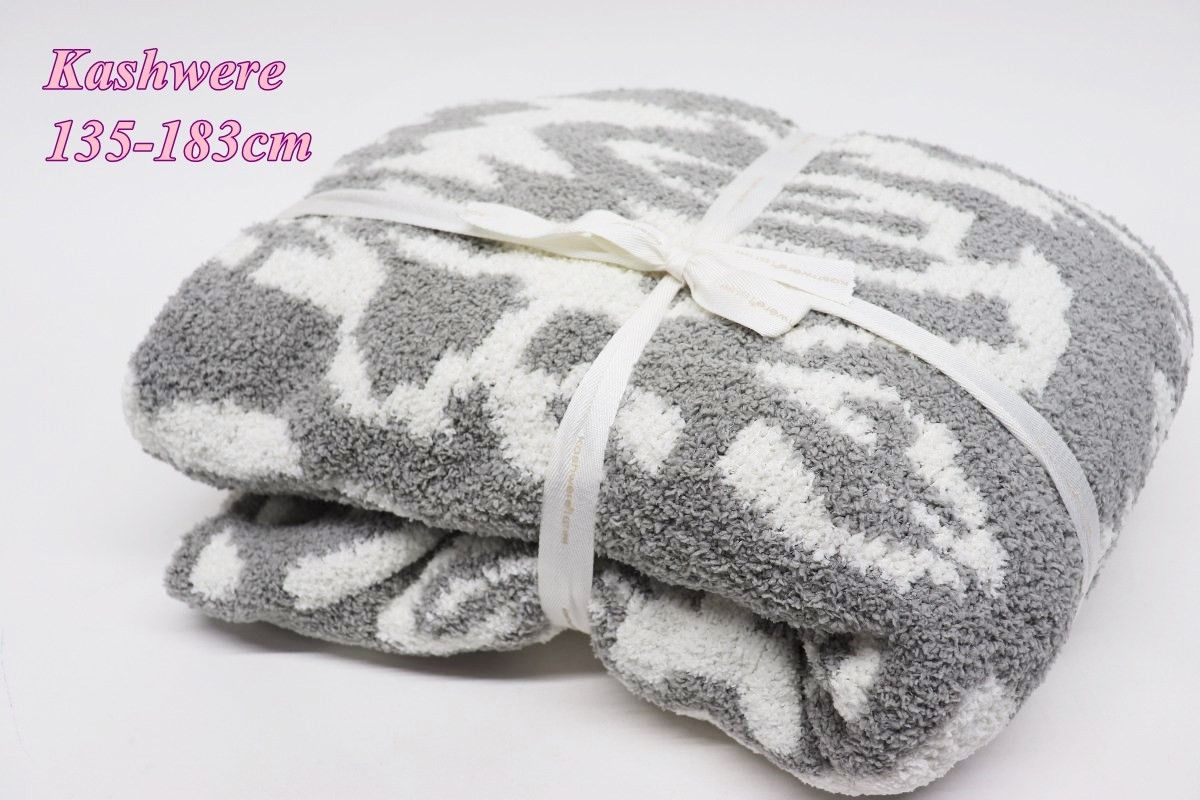 kashwere カシウエア ダマスク ブランケット ストーン/クリーム 183×135cm 寝具 インテリア R2601-111