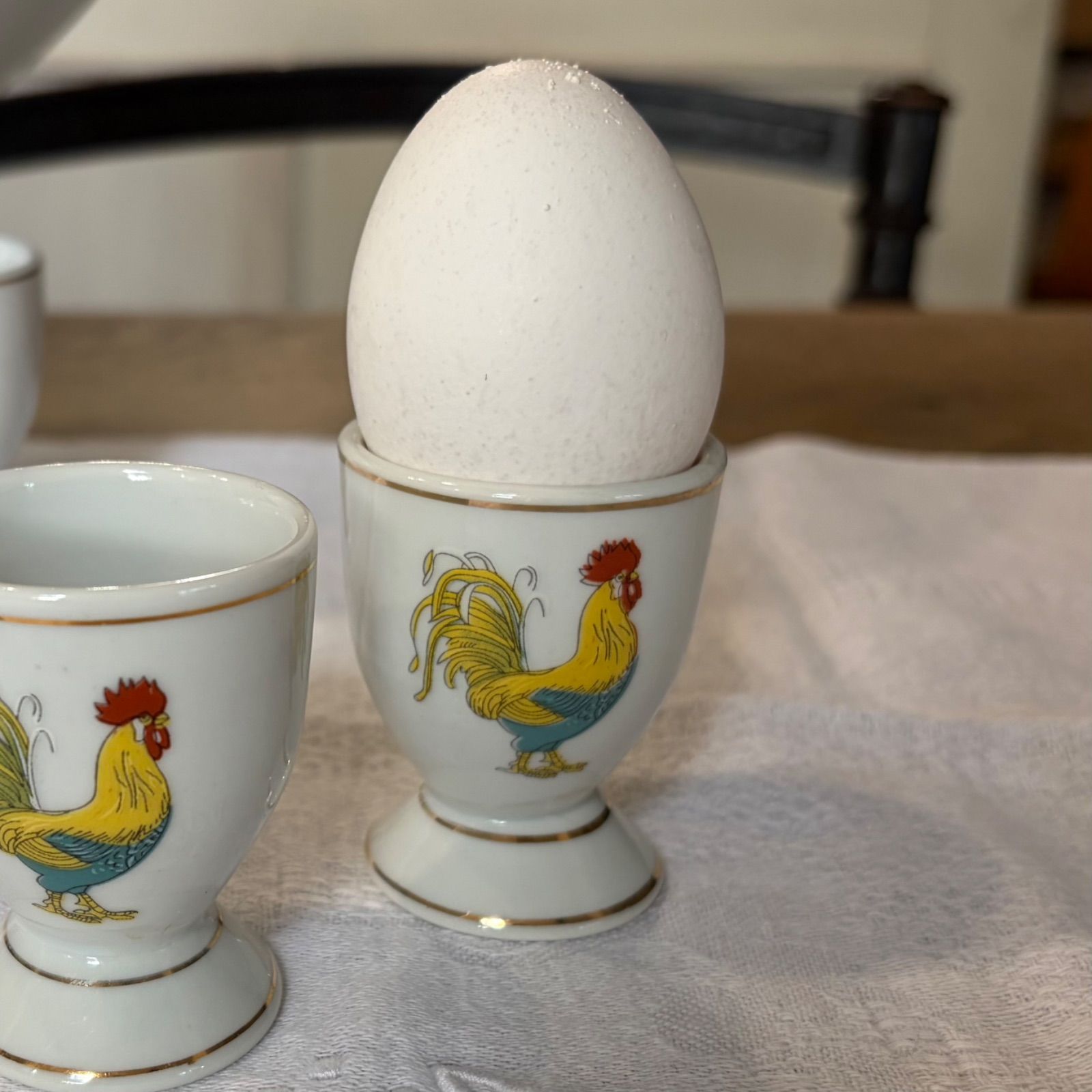 フランスアンティーク コクティエ エッグスタンド 鳥モチーフ フランス