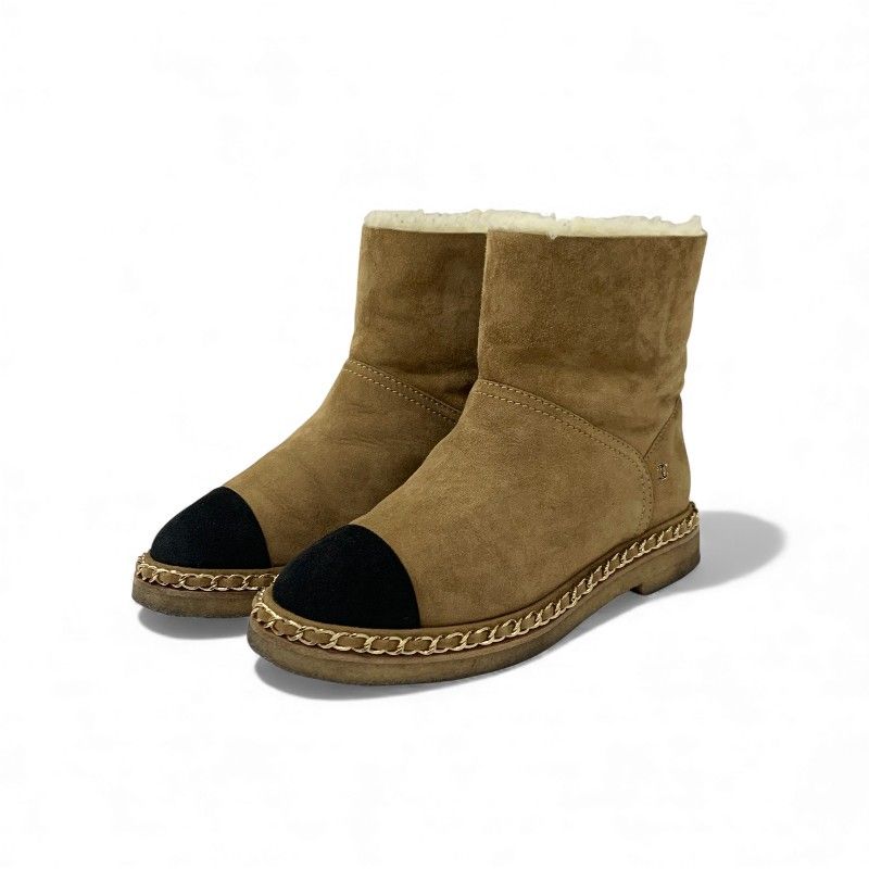 シャネル CHANEL ブーツ ショートブーツ 靴 シューズ スエード