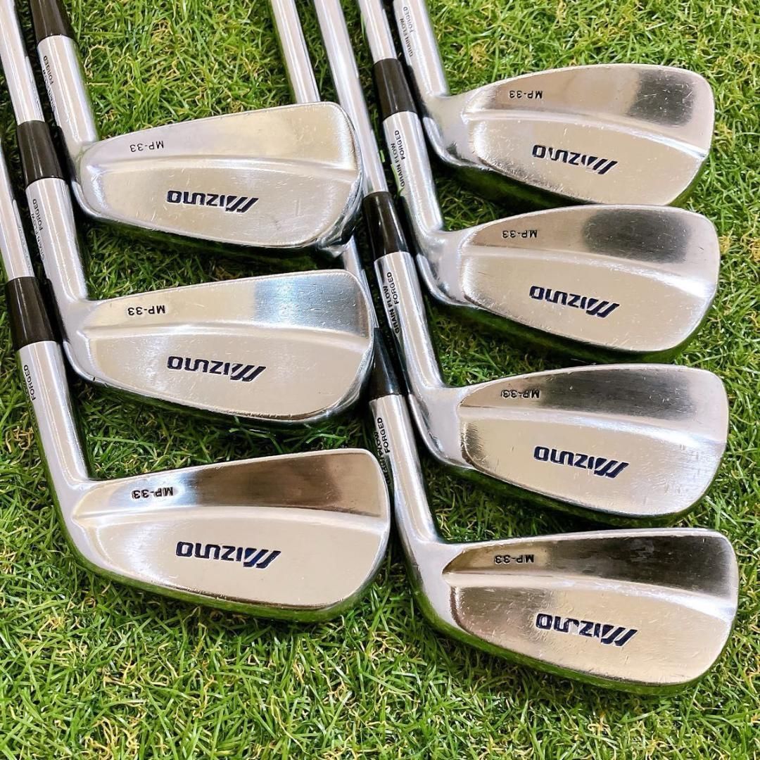 MIZUNO MP-33 ミズノ メンズアイアン 7本 右 S マッスルバック - メルカリ