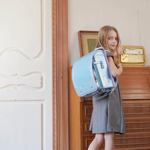 ランドセル 女の子 小学生 通学カバン 人工皮革パール生地 6年保証 ライトブルー 1 cba 6597