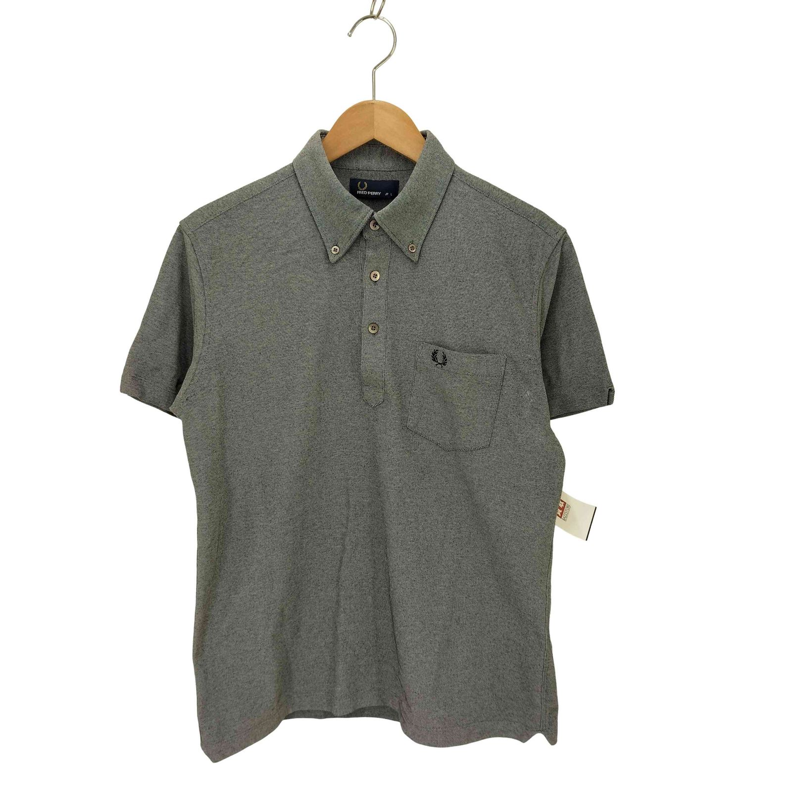 フレッドペリー FRED PERRY ロゴ刺繍 半袖ポロシャツ メンズ import：L