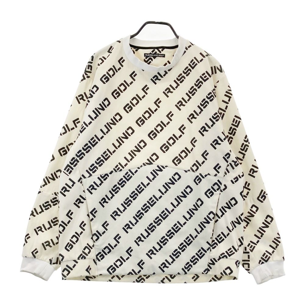 サイズ：6 RUSSELUNO ラッセルノ 長袖コーデュロイ ブルゾン ロゴ総柄