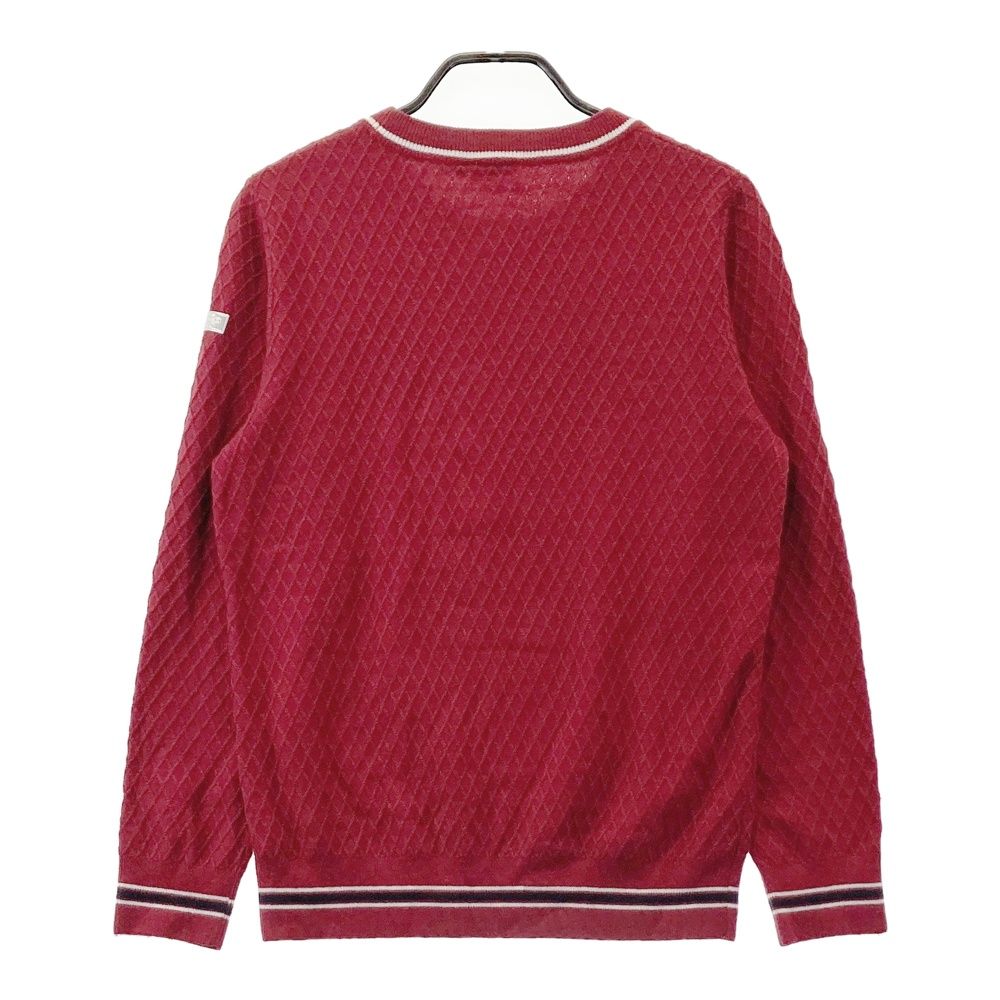 サイズ：L KAPPA GOLF カッパゴルフ 長袖ニットセーター レッド系