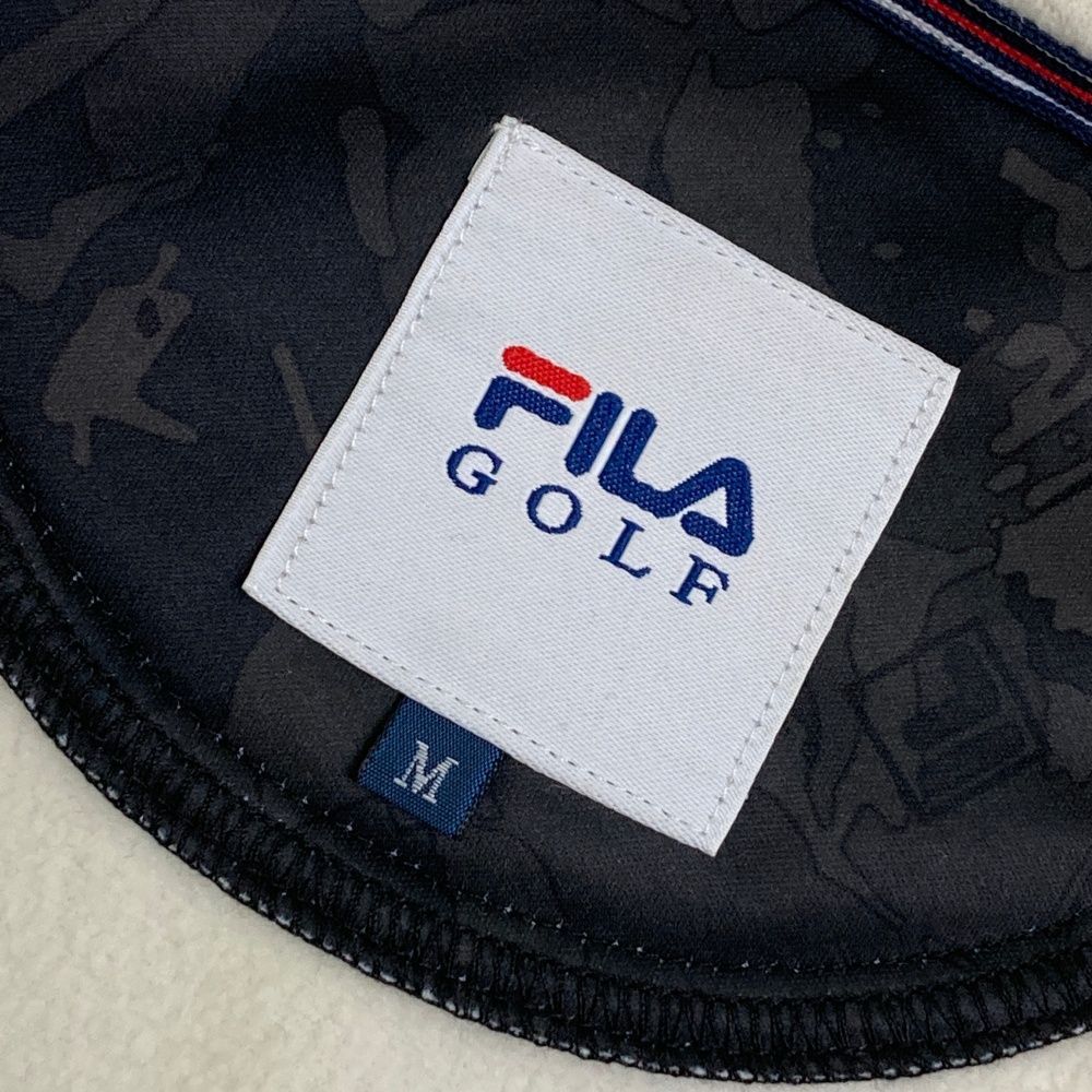 サイズ：M FILA GOLF フィラゴルフ 長袖ジップジャケット 総柄