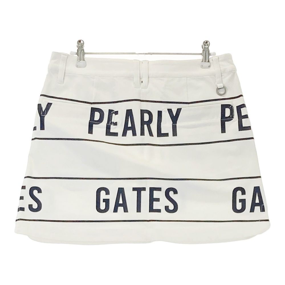 サイズ：1 PEARLY GATES パーリーゲイツ ストレッチスカート ロゴ柄
