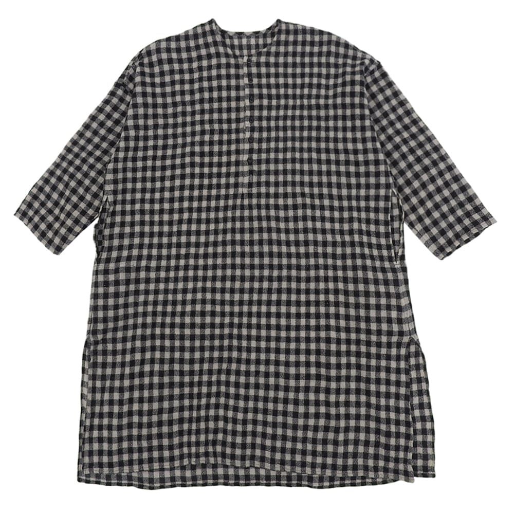 JURGEN LEHL ヨーガンレール 美品 ウール ギンガムチェック ヘンリー