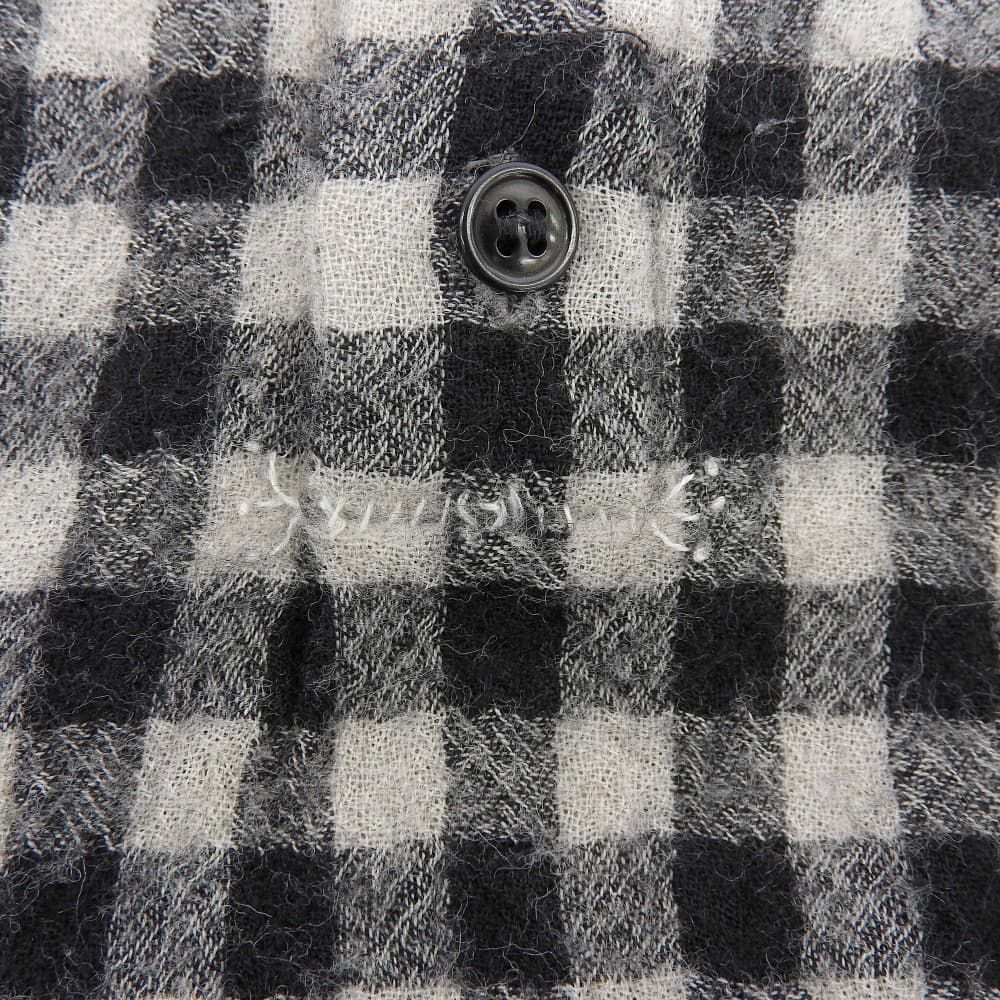 JURGEN LEHL ヨーガンレール 美品 ウール ギンガムチェック ヘンリー