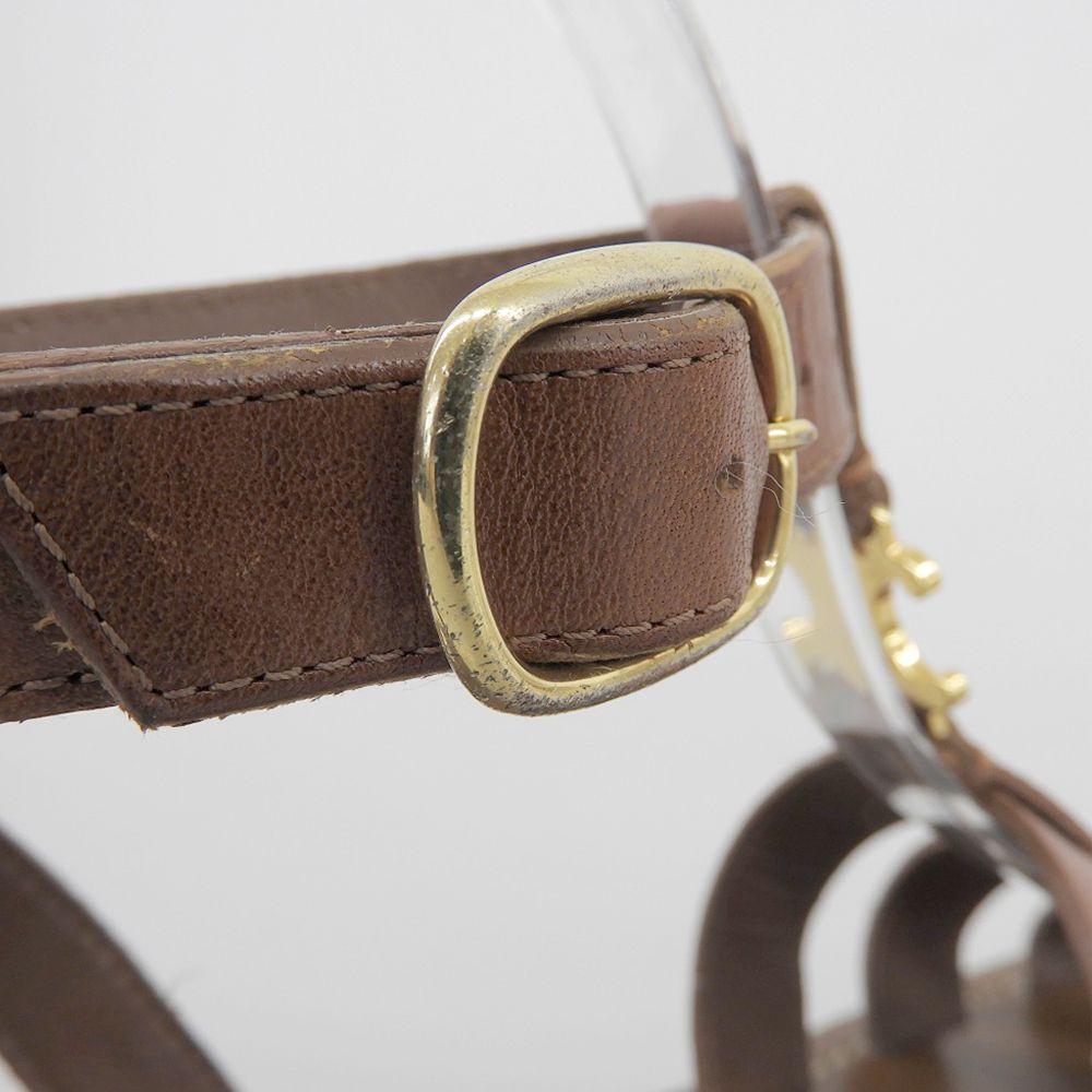 CELINE セリーヌ 美品 レザー トリオンフ グラディエーター サンダル