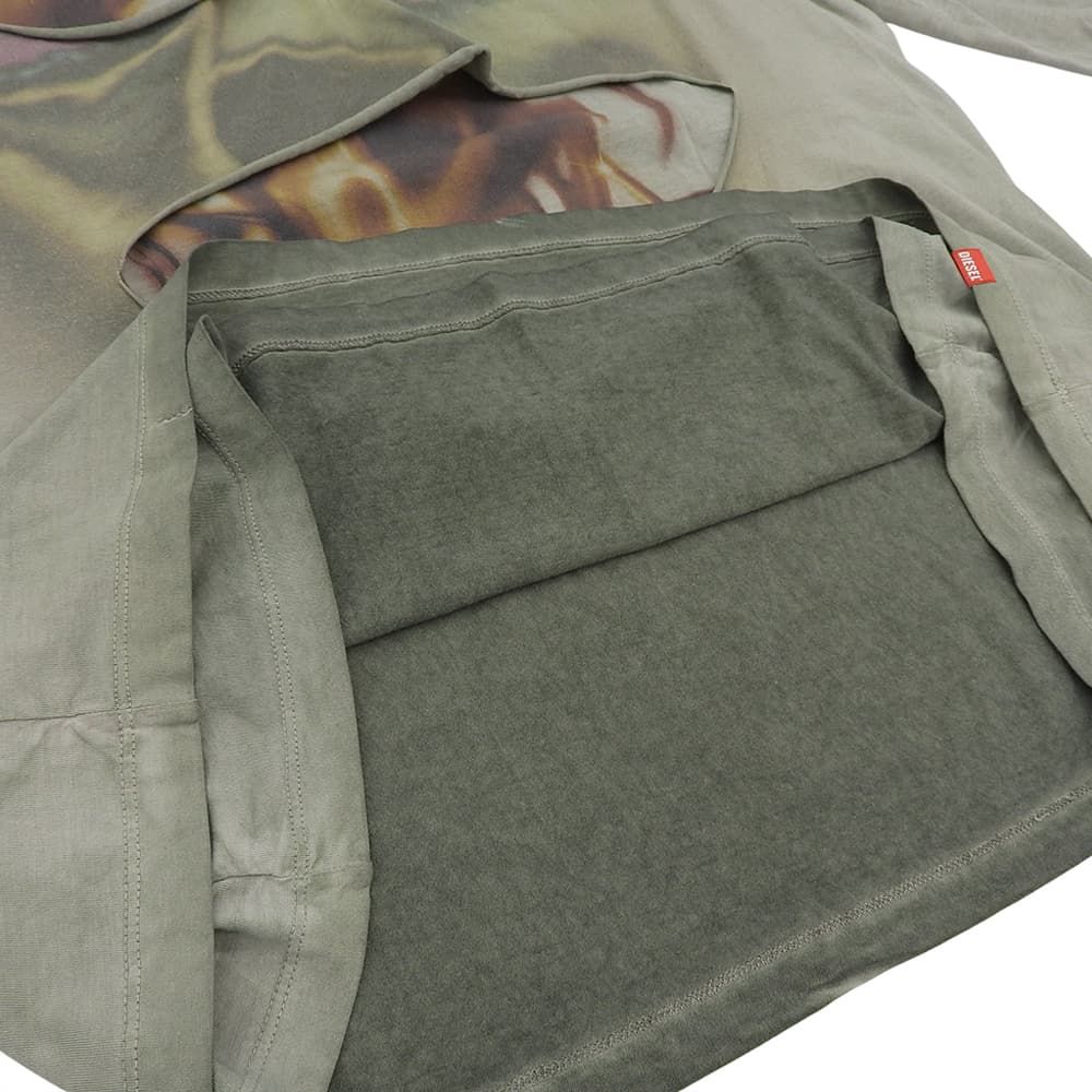 DIESEL ディーゼル ダメージ加工 Tシャツ XL グレー グランジ y2K DIESEL ロンT グランジ Y2K - メルカリ