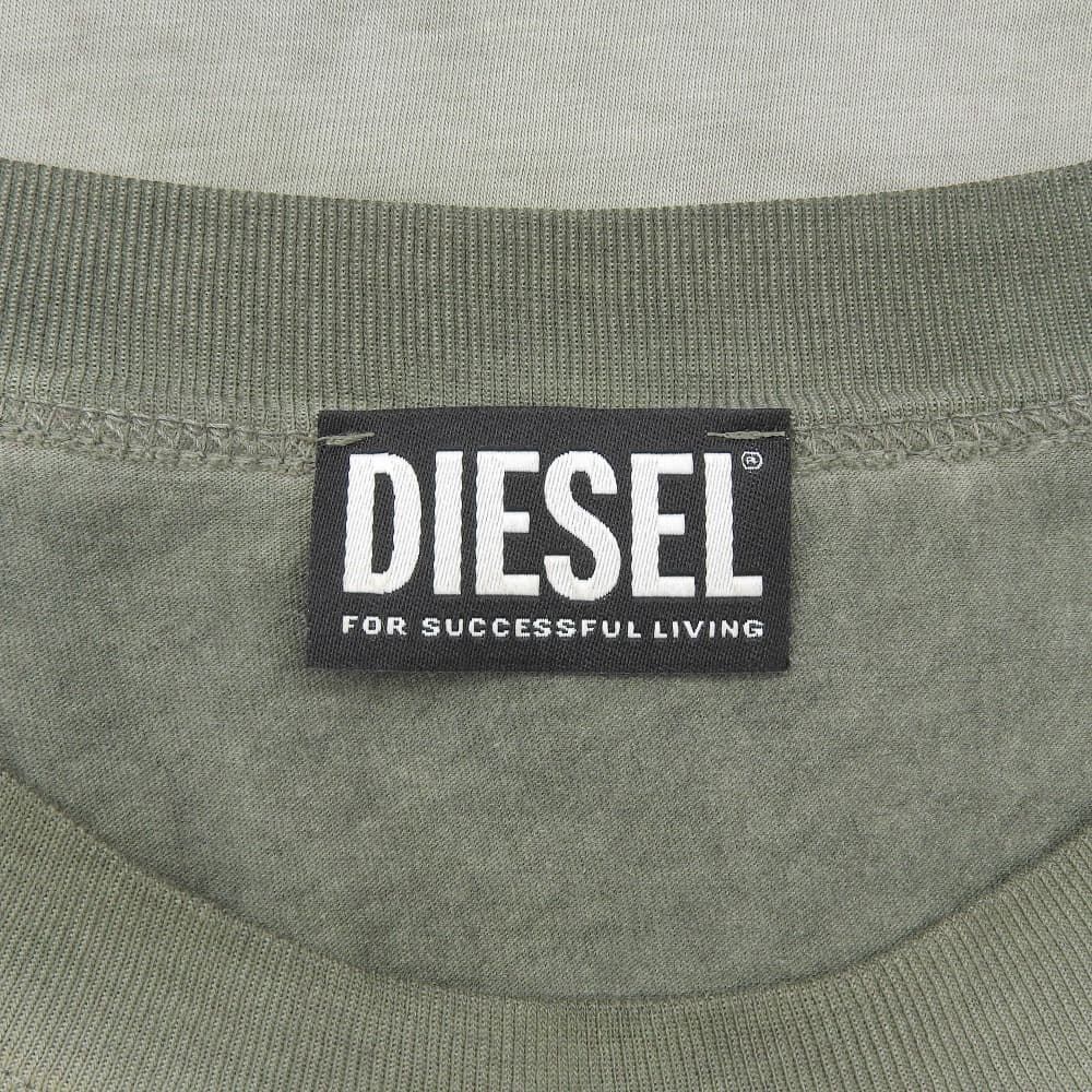 DIESEL ディーゼル T-CRANY ダメージ加工 レイヤー ロングTシャツ