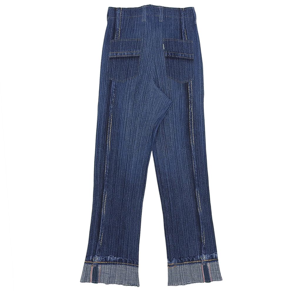 PLEATS PLEASE プリーツプリーズ デニム転写 プリーツパンツ ボトムス