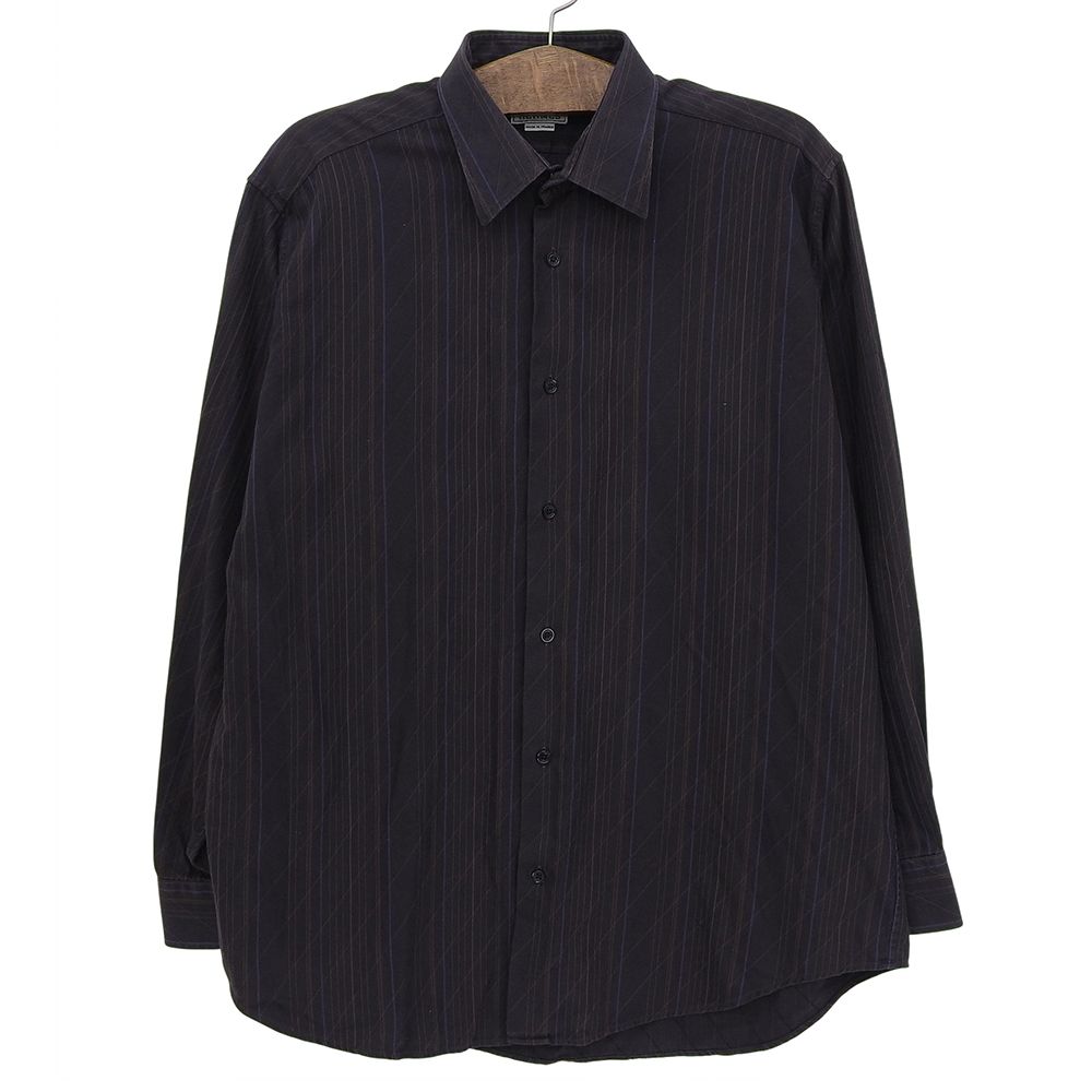 HERMES ストライプ柄 長袖Tシャツ Mサイズ HERMES】【フランス製】【トップス】エルメス『ストライプ柄長袖シャツ