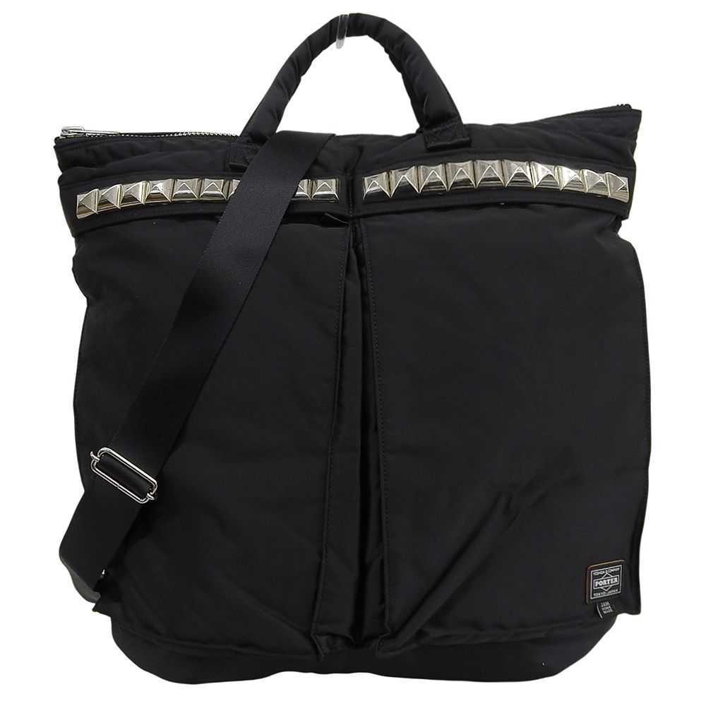 あ*ー様 PORTER ジャムホームメイド　スタッズ　ヘルメットバッグ PORTER ポーター 美品 × JAM HOME MADE ナイロン スタッズデザイン