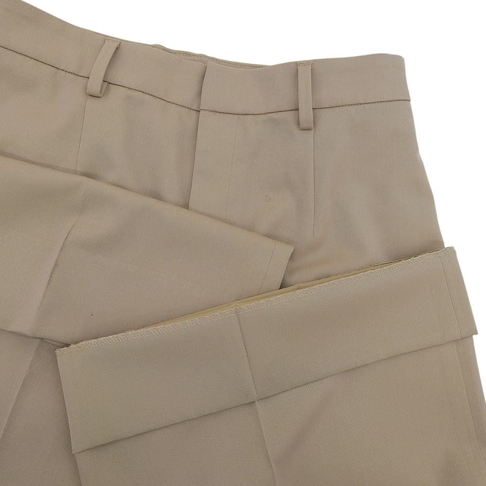 MUSE ミューズ 美品 ウール センタープレス ワイドスラックスパンツ  