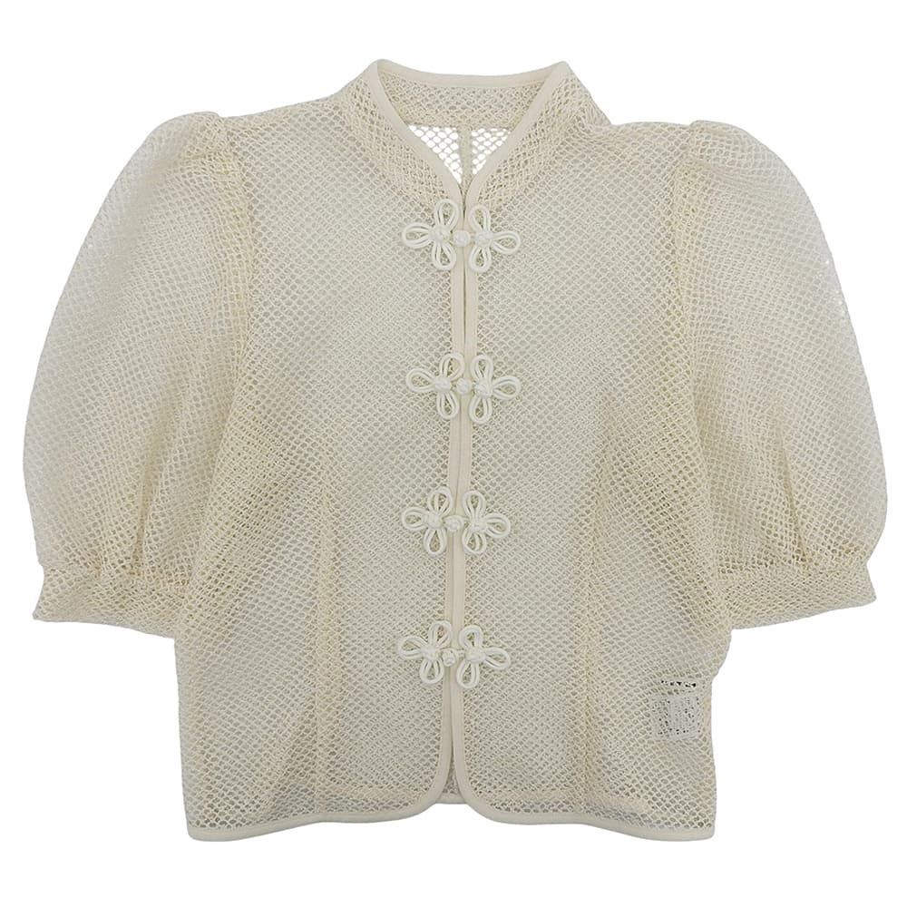 VIVIENNE TAM ヴィヴィアンタム 美品 Slab mesh チャイナ風ジャケット