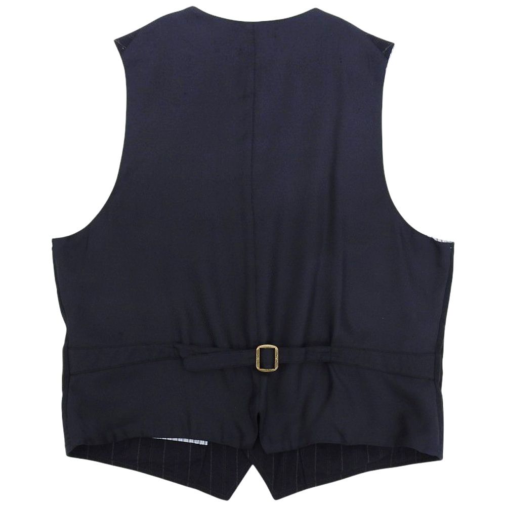 極美品RRL ネイビー ストライプ ベストMサイズ RRL ストライプベスト