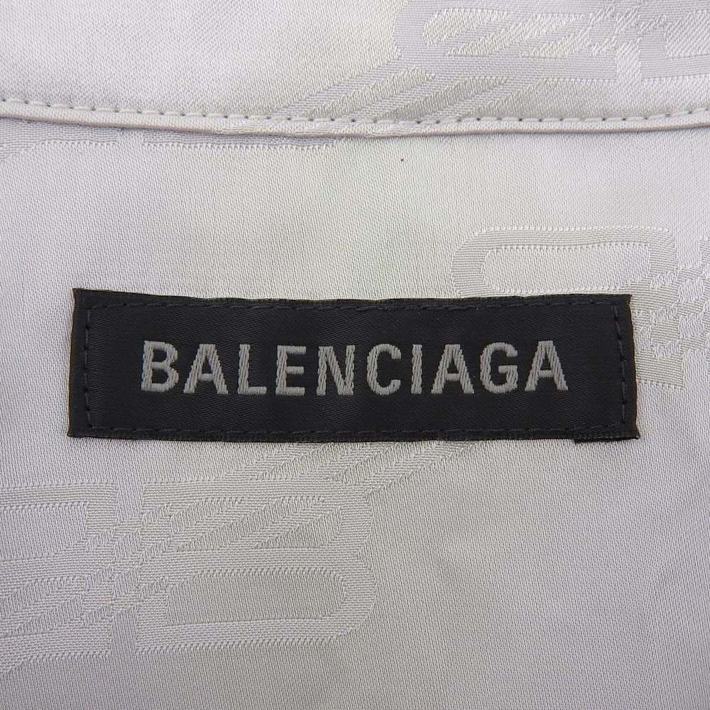 BALENCIAGA バレンシアガ 美品 BB MONOGRAM TWISTED 長袖シャツ