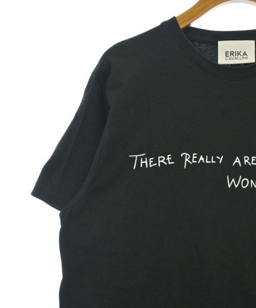 ERIKA CAVALLINI エリカカヴァリーニ Tシャツ・カットソー M 黒 【古着】【中古】【送料無料】 ERIKA CAVALLINI Tシャツ・カットソー レディース 【古着】【中古
