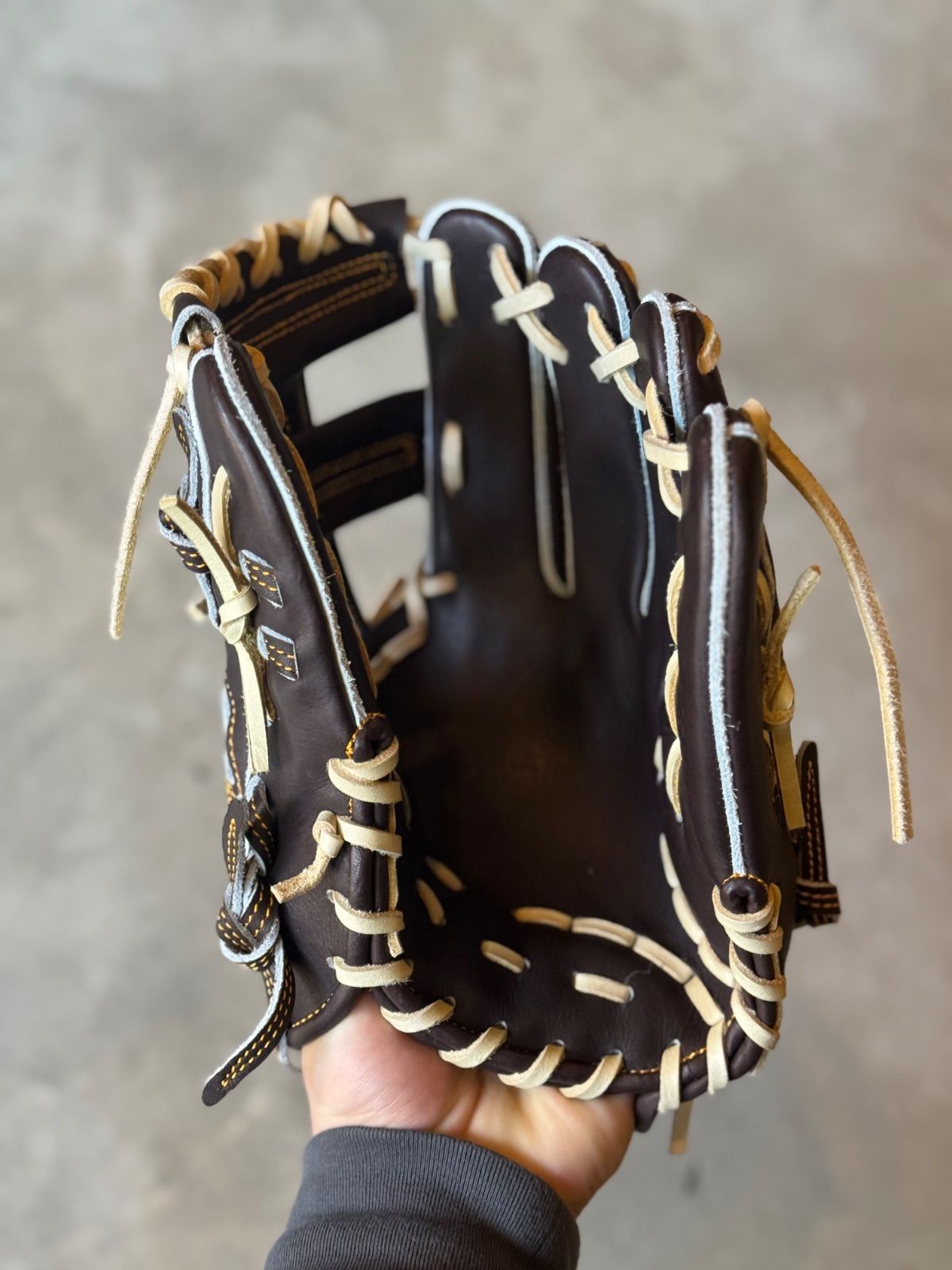 限定モデル【TEPPEN】硬式用グローブ 内野手用 MIE-L Bブラウン 至極