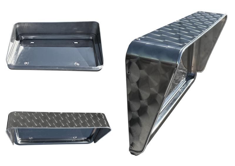 ウロコバイザー付ナンバー枠 大型 トラック ナンバー枠 - メルカリ