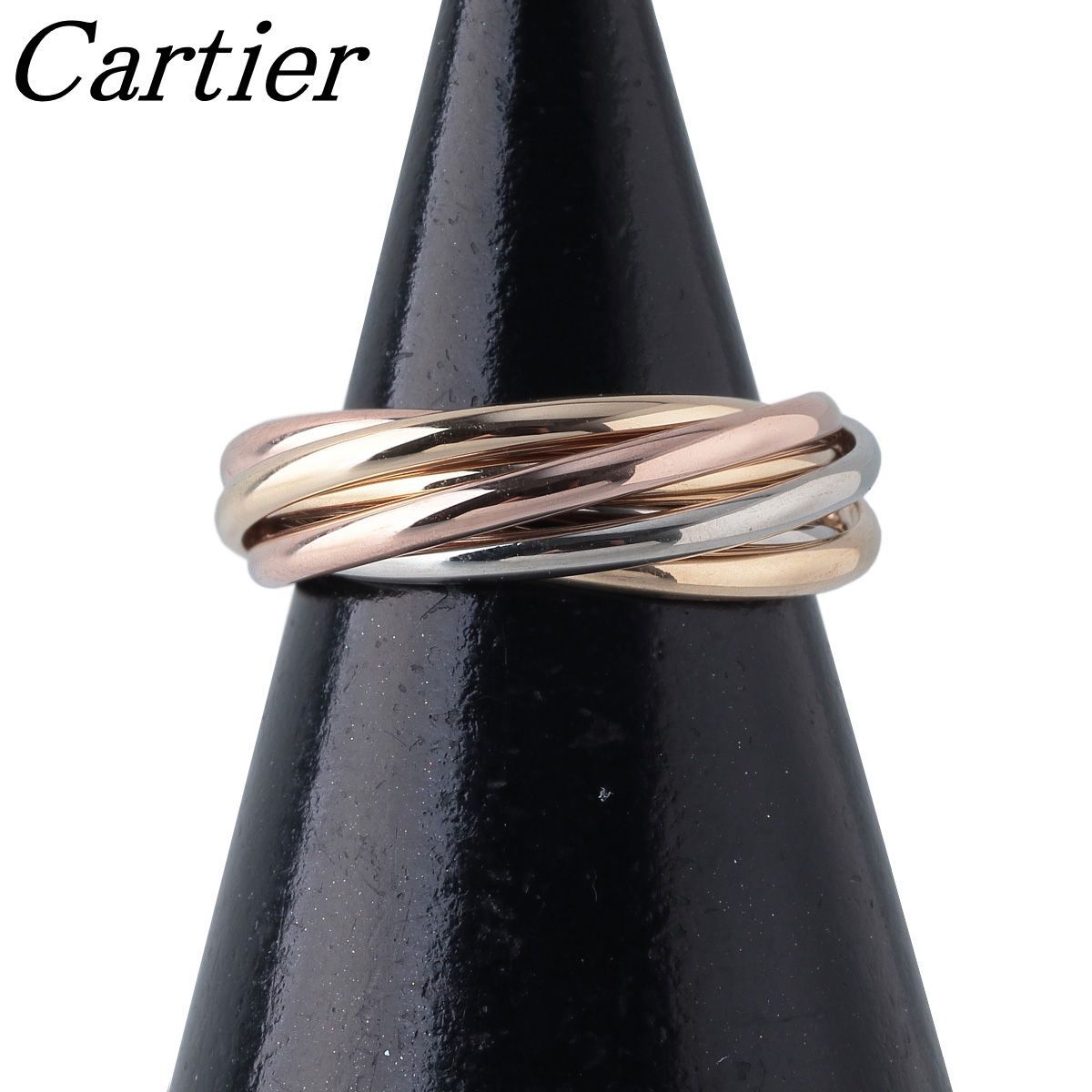 カルティエ トリニティ リング 7連 #45 750PG/WG/YG スリーカラー 新品