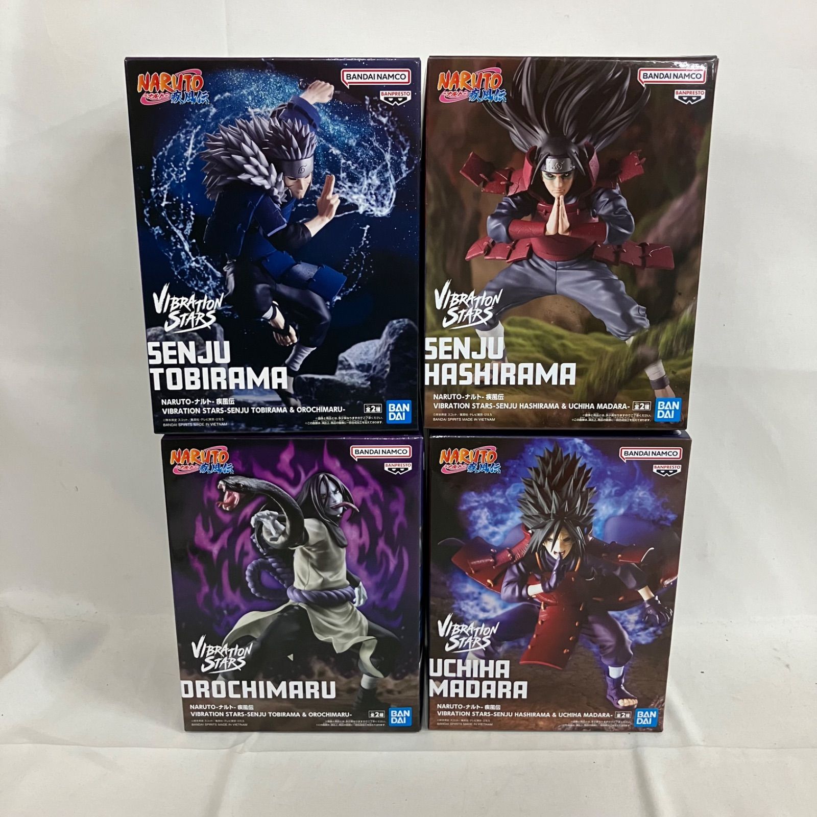 未開封 ナルト疾風伝 NARUTO VIBRATION STARS フィギュア 4個セット