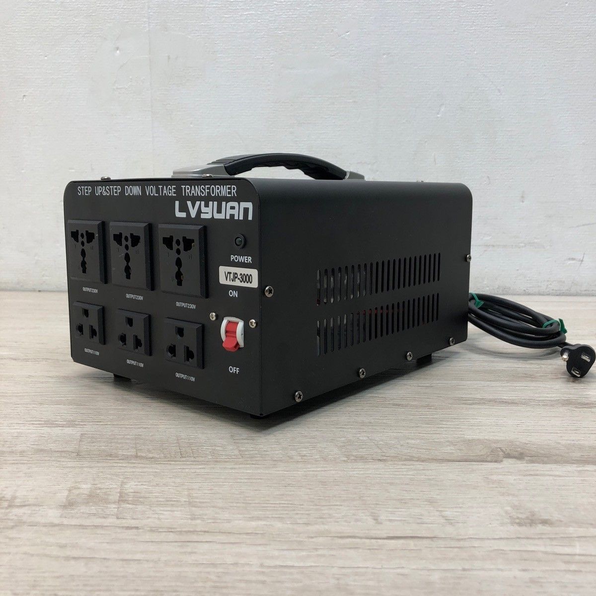LVYUAN リョクエン降圧・昇圧兼用型 変圧器 VTJP-3000 アップトランス