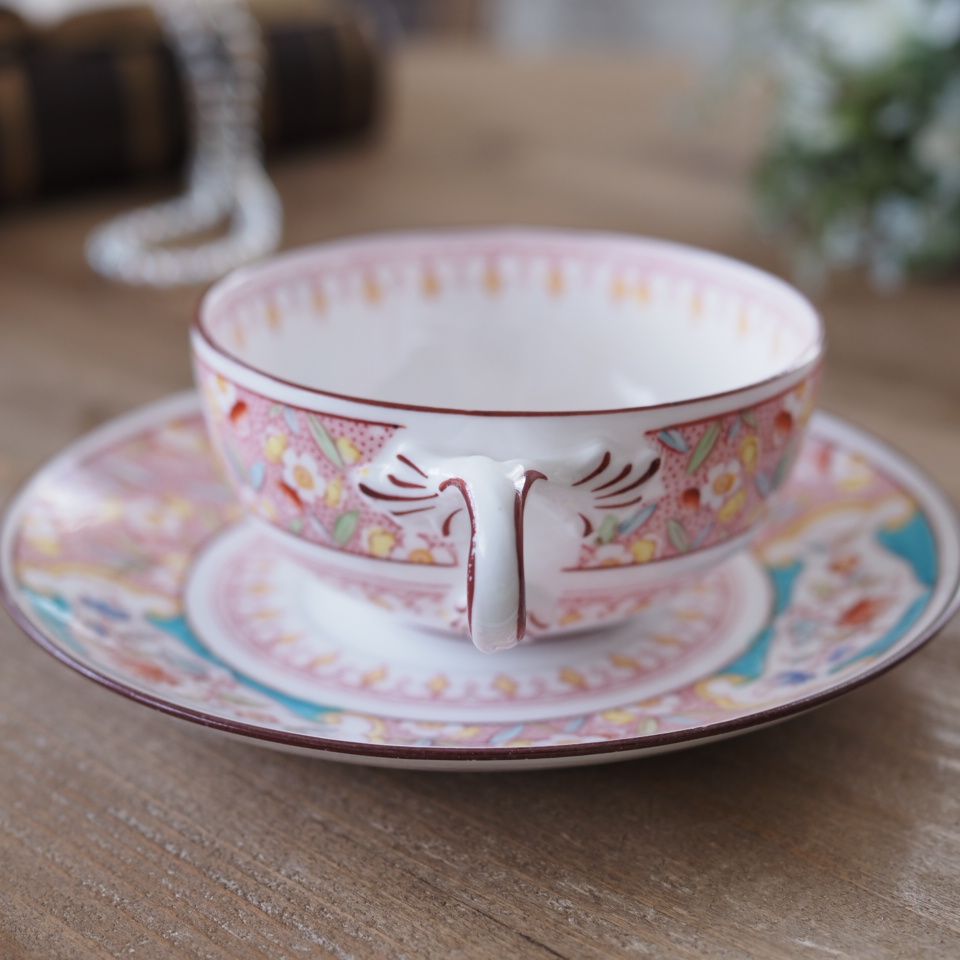 希少】サルグミンヌ ミントンパターン768 カップ＆ソーサー 西洋陶磁