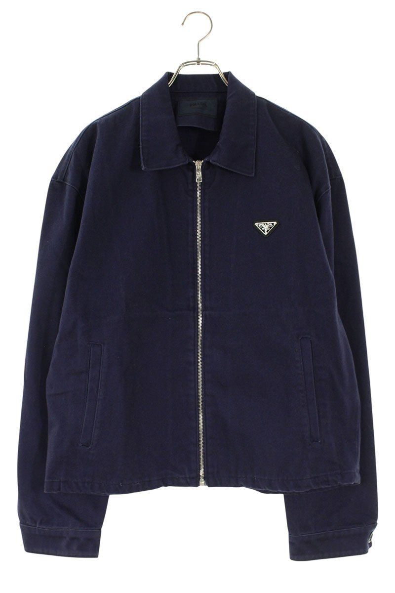 プラダ GEB233 三角ロゴプレートジップデニムジャケット メンズ XL
