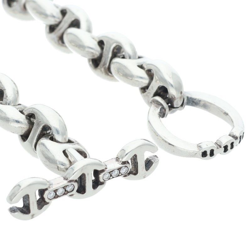 ホーセンブース 10MM OPEN-LINK BRACELET 6ポイントダイヤシルバー