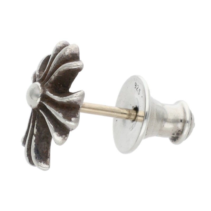 クロムハーツ No2 CH CRS/CHクロススタッド シルバーピアス メンズ