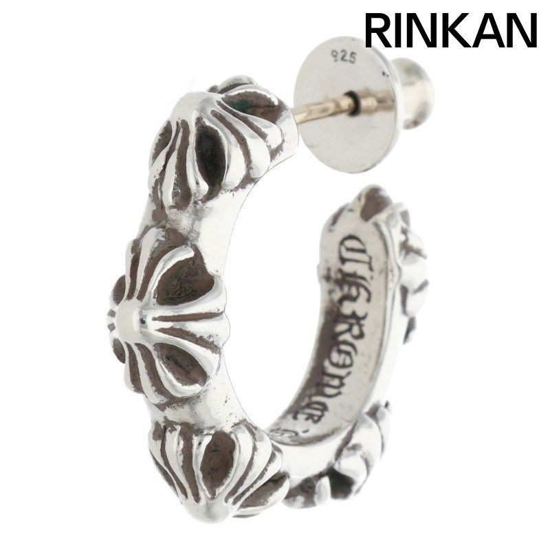 クロムハーツ HOOP CROSS SML/クロスバンドフープ シルバーピアス