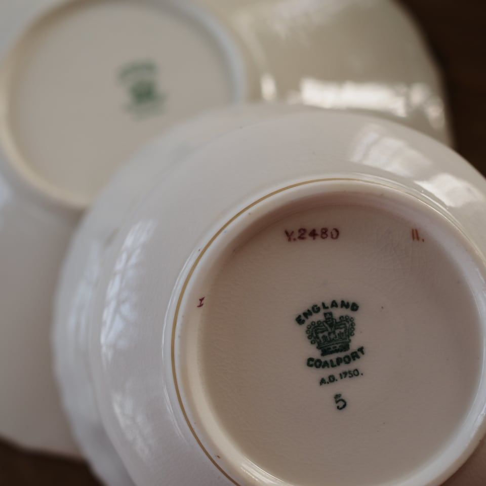  英国コールポート バットウィング コバルト 大きめカップ＆ソーサー F 9 カップ ソーサー コーヒー ティーカップ