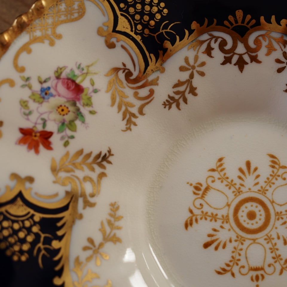 コバルト 大きめカップ＆ソーサー