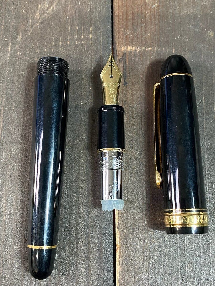  F 3357 プラチナ 3776 14 K 万年筆 585|M 2 万年筆 万年筆 インク