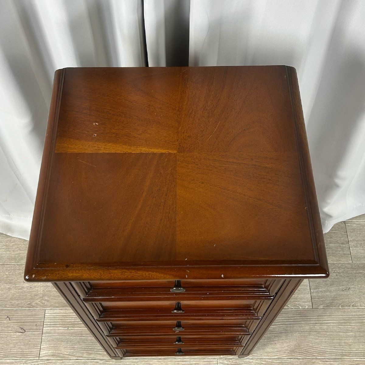 3435 東海家具 クラシック調 5段 ドロワー チェスト / 収納 電話台