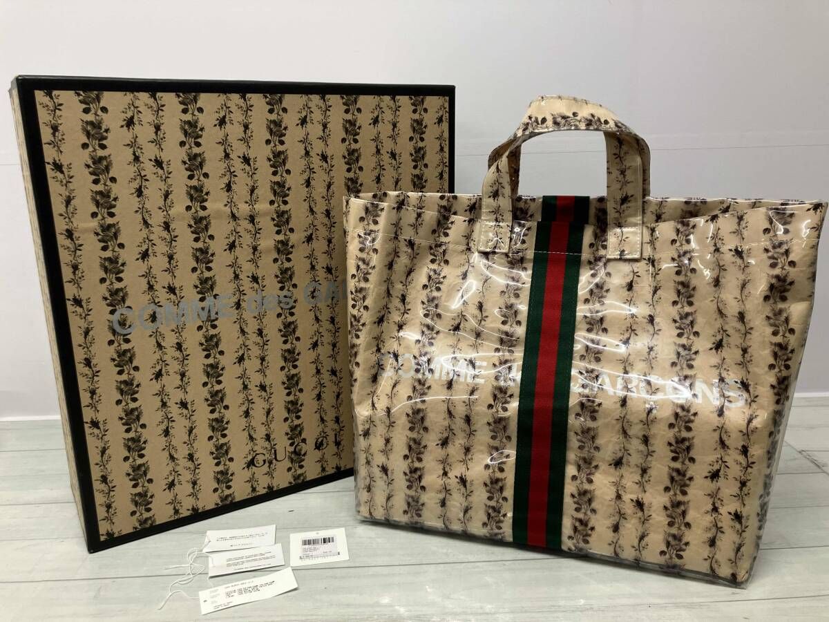 COMME des GARCONS × GUCCI コムデギャルソン グッチ トートバッグ pvc